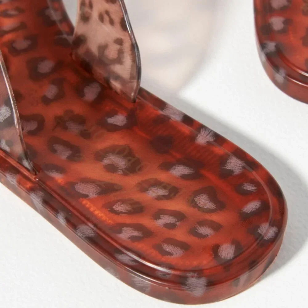 Anthro x Matisse Brown Jelly Slide Sandals - Picture 11 of 11